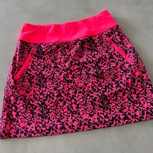 Cutter & Buck Vibrant Pink and Black Mini Skirt